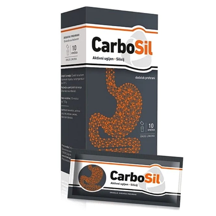 Hamapharm CarboSil granule s aktivnim ugljenom za nadutost i plinove 10 vrećica Hamapharm CarboSil granule s aktivnim ugljenom za nadutost i plinove 10 vrećica
