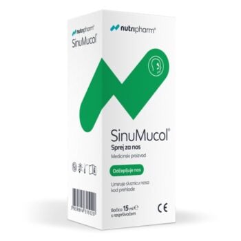 Nutripharm SinuMucol sprej za začepljen nos i gustu sluz 15ml