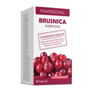 Pharmoval Brusnica kompleks za mokraćni mjehur i mokraćne puteve 60 kapsula