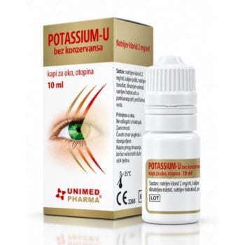 Potassium-U kapi bez konzervansa za crvenilo i popucale kapilare u oku 10ml