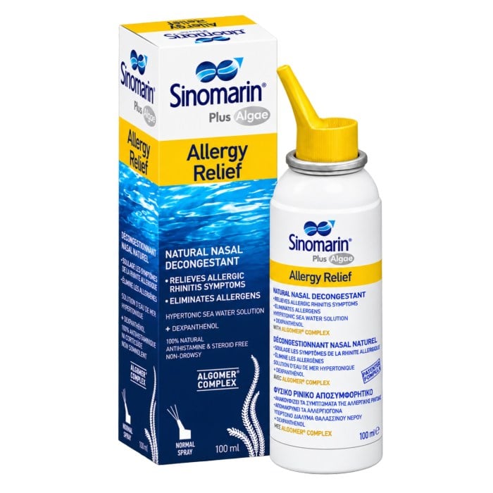 Sinomarin Plus Algae Allergy Relief sprej za alergijski rinitis 100ml (2) Sinomarin Plus Algae Allergy Relief sprej za alergijski rinitis 100ml