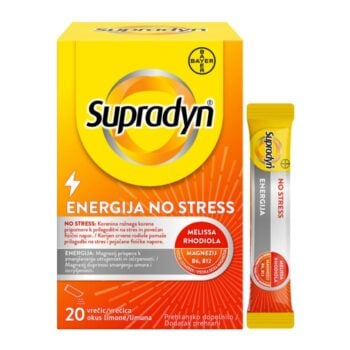 Supradyn Energija No Stress magnezij, rodiola i B vitamini za stres i umor 20 vrećica