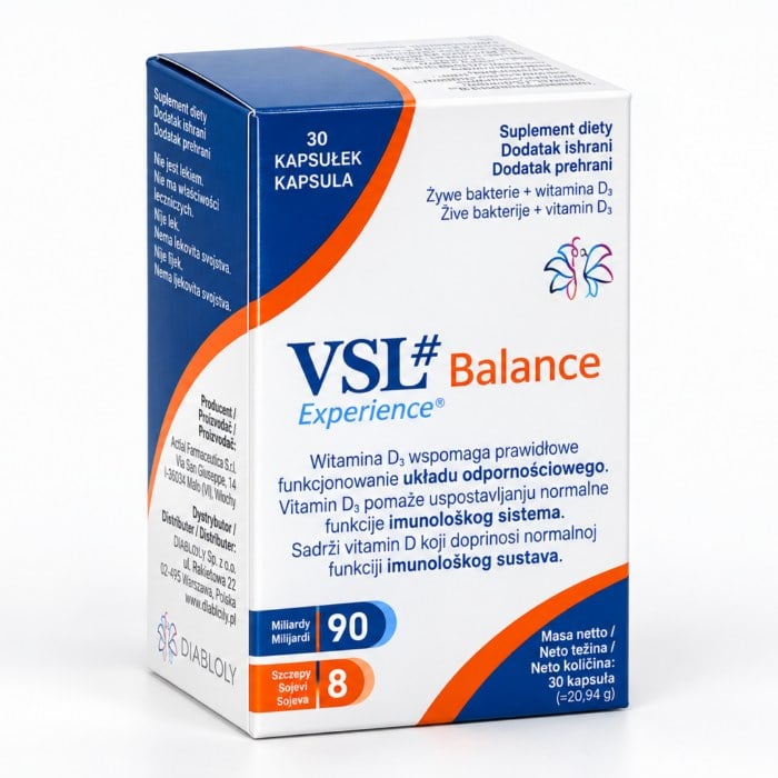 VSL Balance probiotik s vitaminom D3 za imunitet 30 kapsula VSL Balance probiotik s vitaminom D3 za imunitet 30 kapsula