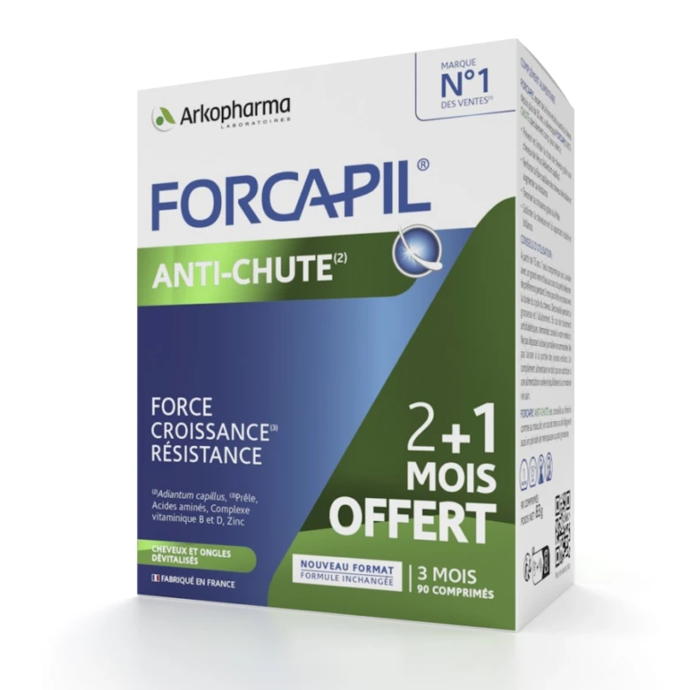 Arkopharma Forcapil Anti-Chute tablete protiv ispadanja kose 2+1 Gratis Arkopharma Forcapil Anti-Chute tablete protiv ispadanja kose 2+1 Gratis