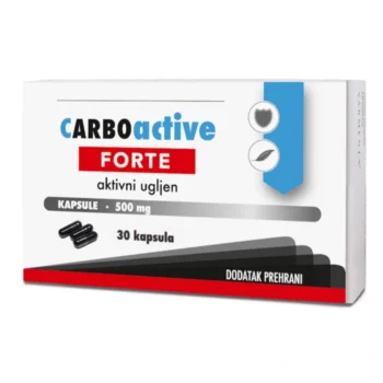 Carboactive Forte 500mg aktivni ugljen protiv nadutosti i plinova 30 kapsula