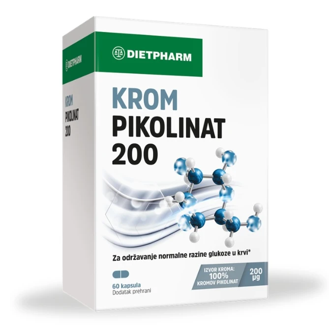 Dietpharm Krom Pikolinat 200µg 60 kapsula Dietpharm Krom Pikolinat 200µg 60 kapsula