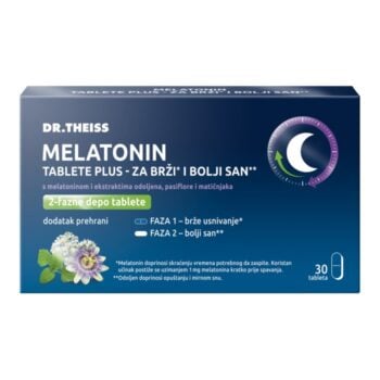 Dr. Theiss Melatonin Tablete Plus za brže usnivanje i bolji san 30 tableta