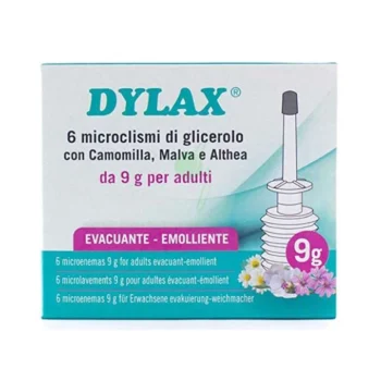 Dylax mikroklizme za odrasle protiv zatvora s glicerolom, kamilicom i sljezom 6×9g