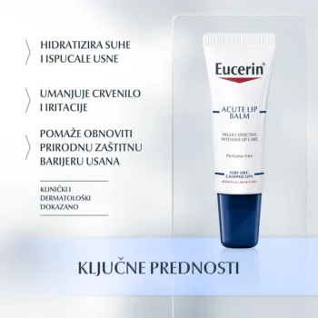 Eucerin Acute Lip Balm intenzivni balzam za izrazito suhe i ispucale usne 10ml