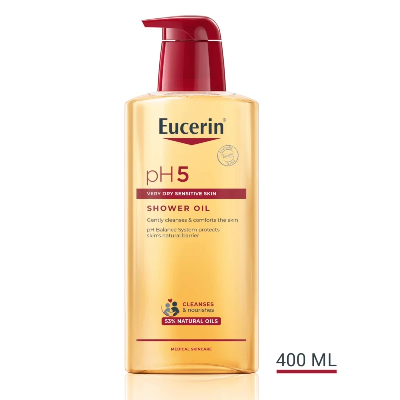 Eucerin pH5 ulje za tuširanje sa 53% prirodnih ulja za suhu i osjetljivu kožu 400ml Eucerin pH5 ulje za tuširanje sa 53% prirodnih ulja za suhu i osjetljivu kožu 400ml