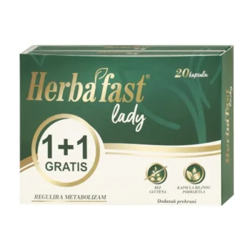 Herbafast Lady kapsule za metabolizam masnih kiselina 1+1 GRATIS