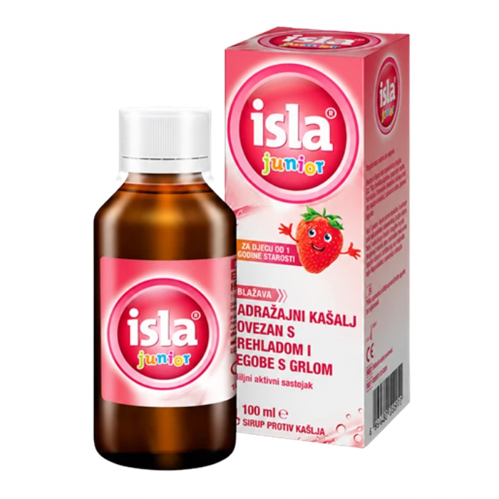 Isla Junior sirup za suhi nadražajni kašalj kod djece od 1. godine 100ml Isla Junior sirup za suhi nadražajni kašalj kod djece od 1. godine 100ml