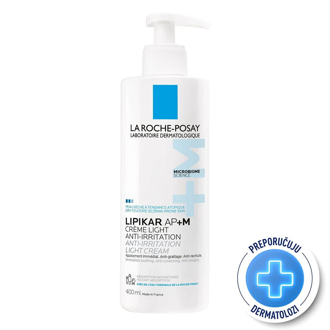 La Roche-Posay Lipikar Baume Light AP+M lagani balzam za suhu i atopičnu kožu 400ml La Roche-Posay Lipikar Baume Light AP+M lagani balzam za suhu i atopičnu kožu 400ml