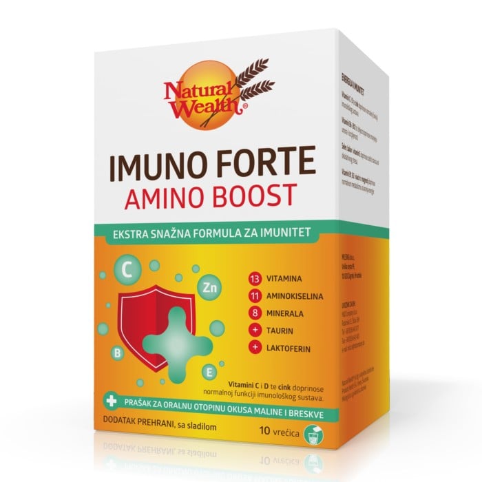 Natural Wealth Imuno Forte Amino Boost za imunitet i energiju 10 vrećica Natural Wealth Imuno Forte Amino Boost za imunitet i energiju 10 vrećica