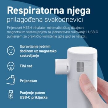 Omron MicroAir Go NE-U300 prijenosni punjivi mesh inhalator