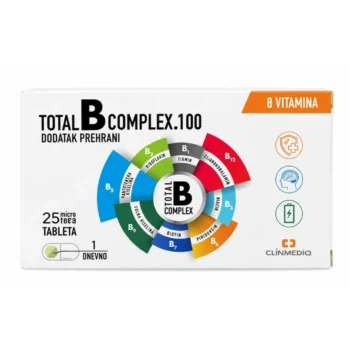 Total B Complex vitamini B skupine za energiju i živčani sustav 25 tableta