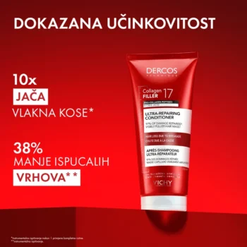 Vichy Dercos Collagen 17 Filler ultra-obnavljajući balzam za kosu 200ml