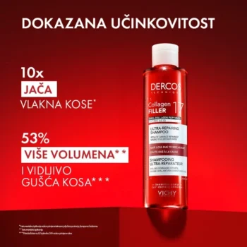 Vichy Dercos Collagen 17 Filler ultra-obnavljajući šampon za oslabljenu kosu 200ml