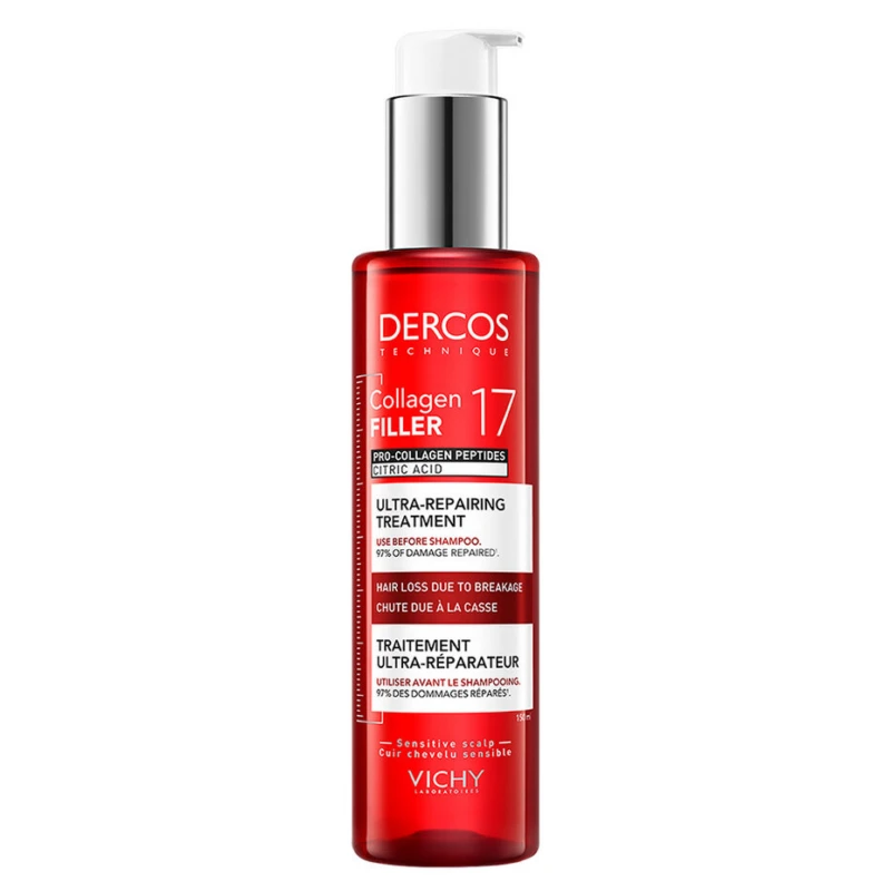 Vichy Dercos Collagen 17 Filler ultra-obnavljajući tretman za kosu 150ml Vichy Dercos Collagen 17 Filler ultra-obnavljajući tretman za kosu 150ml