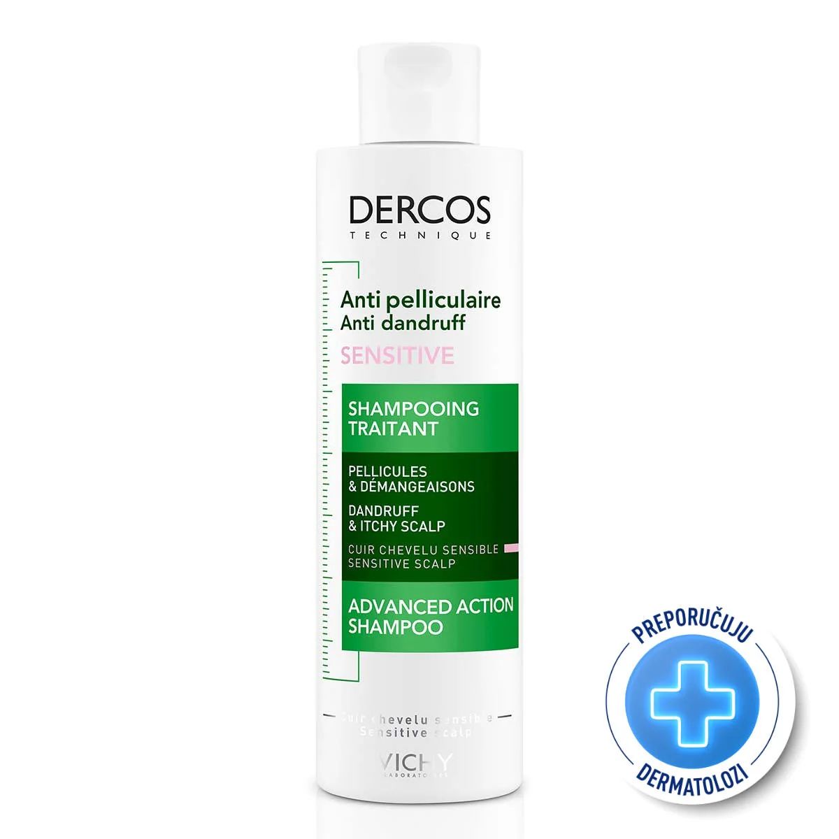Vichy Dercos šampon protiv prhuti za osjetljivo vlasište bez sulfata 200ml Vichy Dercos šampon protiv prhuti za osjetljivo vlasište bez sulfata 200ml